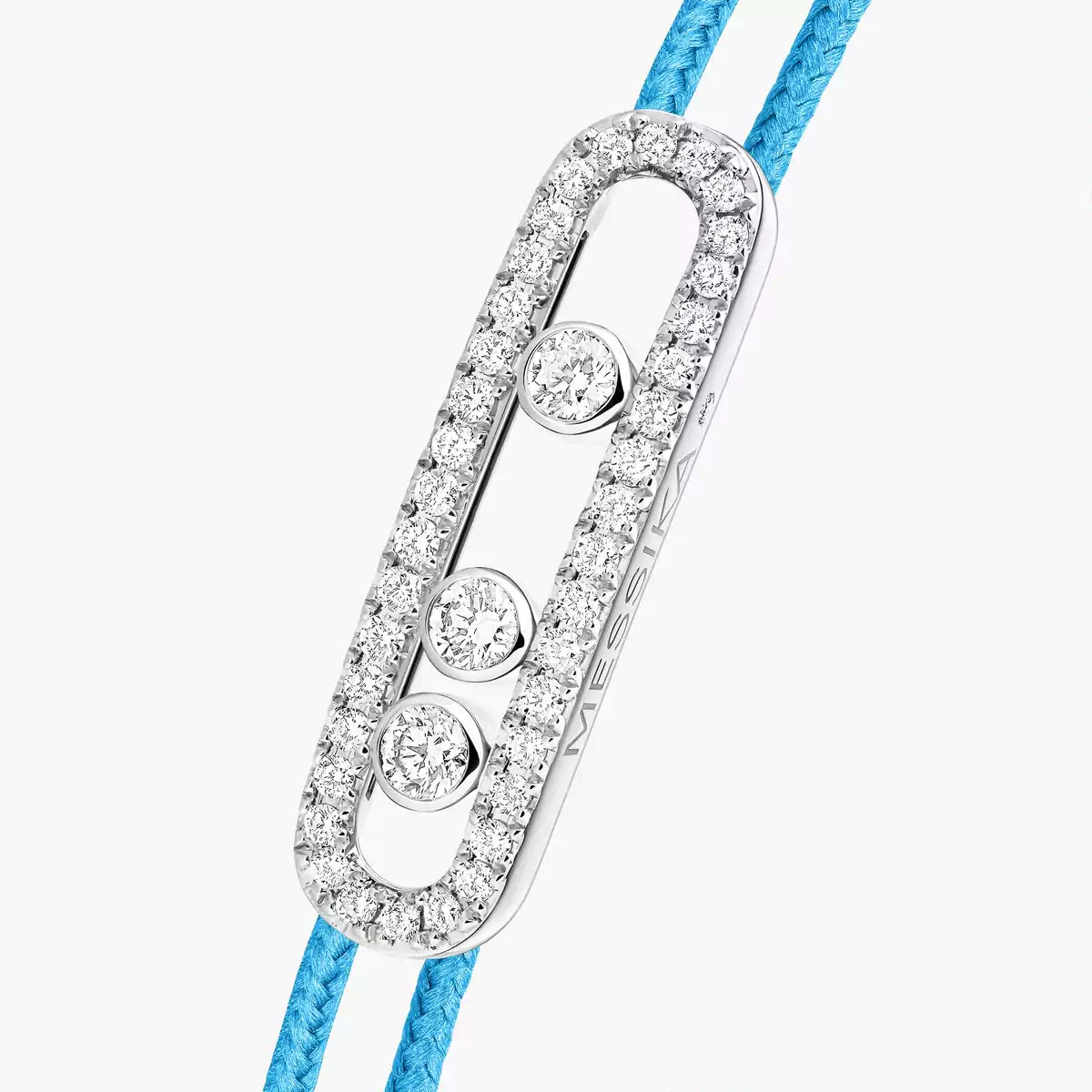 [Loco]Messika Care(s) pink cord pavé bracelet