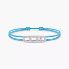 [Loco]Messika Care(s) pink cord pavé bracelet