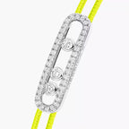 [Loco]Messika Care(s) pink cord pavé bracelet
