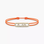 [Loco]Messika Care(s) pink cord pavé bracelet