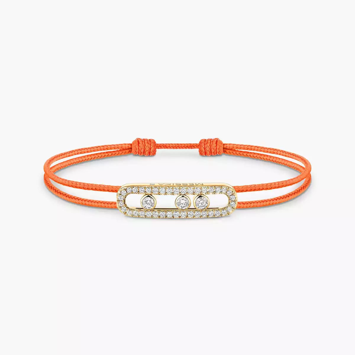[Loco]Messika Care(s) pink cord pavé bracelet