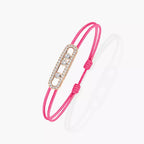 [Loco]Messika Care(s) pink cord pavé bracelet