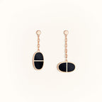 ¡®Loco¡¯CHAINE VERSO BLACK CERAMIC EARRINGS