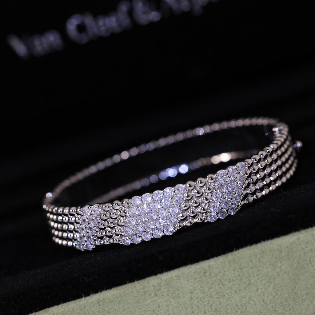 [Loco JURI]  FIVE-ROW DIAMOND BRACELET