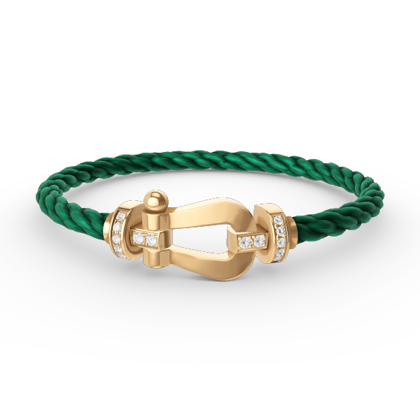 ¡®Loco¡¯FORCE LARGE HORSESHOE HALF DIAMOND BRACELET GOLD