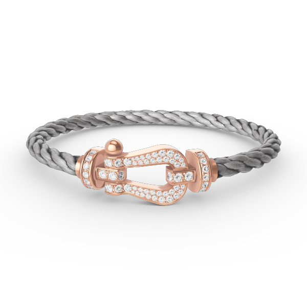 ¡®Loco¡¯FORCE LARGE HORSESHOE FULL DIAMOND BRACELET ROSE GOLD