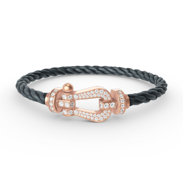 ¡®Loco¡¯FORCE LARGE HORSESHOE FULL DIAMOND BRACELET ROSE GOLD