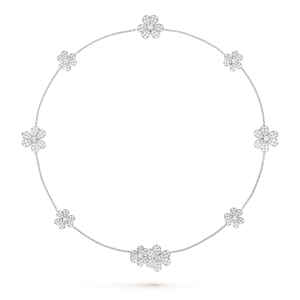 ¡®Loco¡¯FRIVOLE SILVER 9 FLOWERS NECKLACE