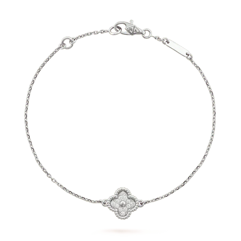 ¡®Loco¡¯CLOVER  SINGLE FLOWER BRACELET SILVER