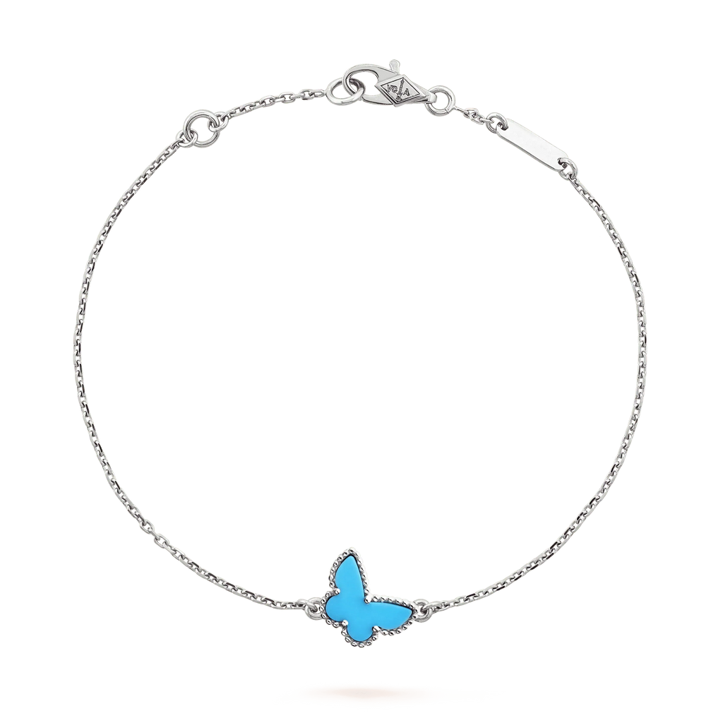 ¡®Loco¡¯BUTTERFLY TURQUOISE BUTTERFLY BRACELET SILVER