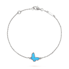¡®Loco¡¯BUTTERFLY TURQUOISE BUTTERFLY BRACELET SILVER