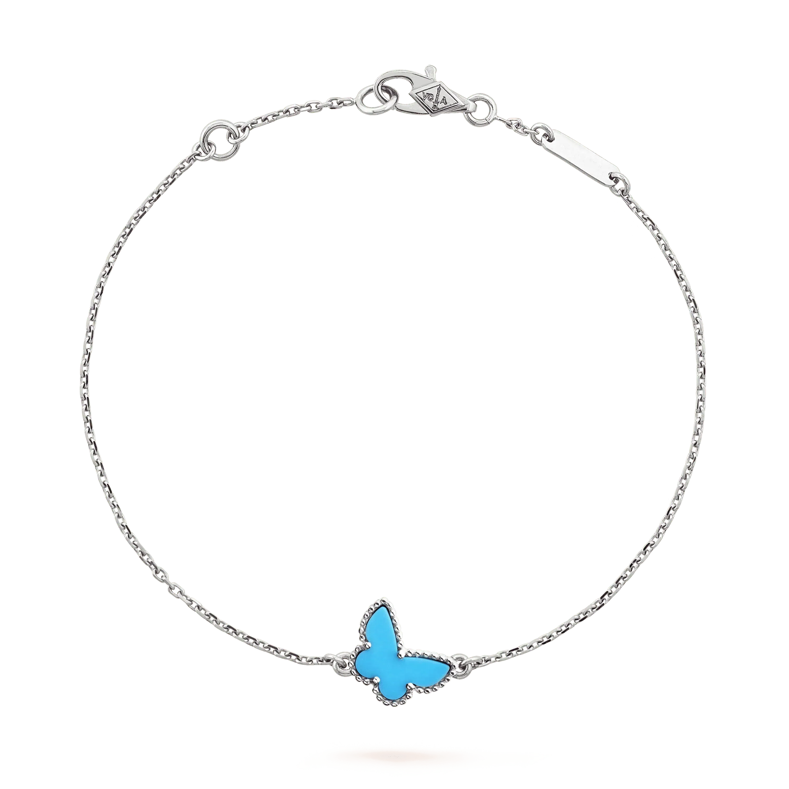 ¡®Loco¡¯BUTTERFLY TURQUOISE BUTTERFLY BRACELET SILVER