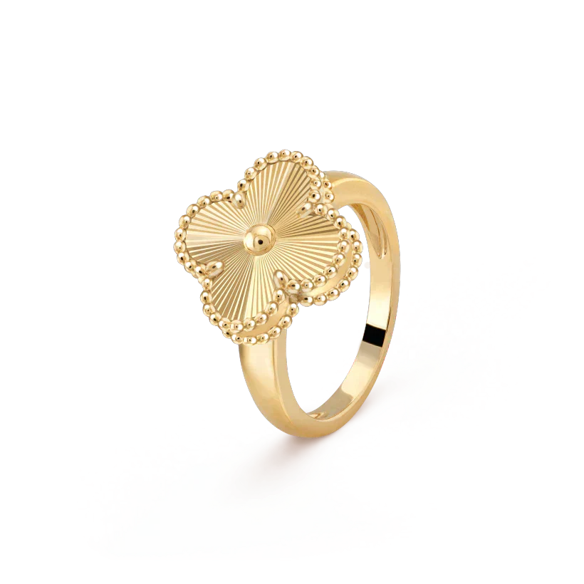 ¡®Loco¡¯CLOVER GOLD RING