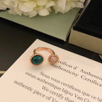 ¡®Loco¡¯PERLEE COULEURS DIAMOND ROSE GOLD BETWEEN THE FINGER RING