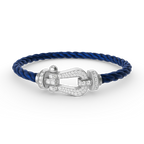 ¡®Loco¡¯FORCE LARGE HORSESHOE FULL DIAMOND BRACELET SILVER
