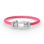 ¡®Loco¡¯FORCE LARGE HORSESHOE FULL DIAMOND BRACELET SILVER