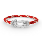 ¡®Loco¡¯FORCE LARGE HORSESHOE FULL DIAMOND BRACELET SILVER