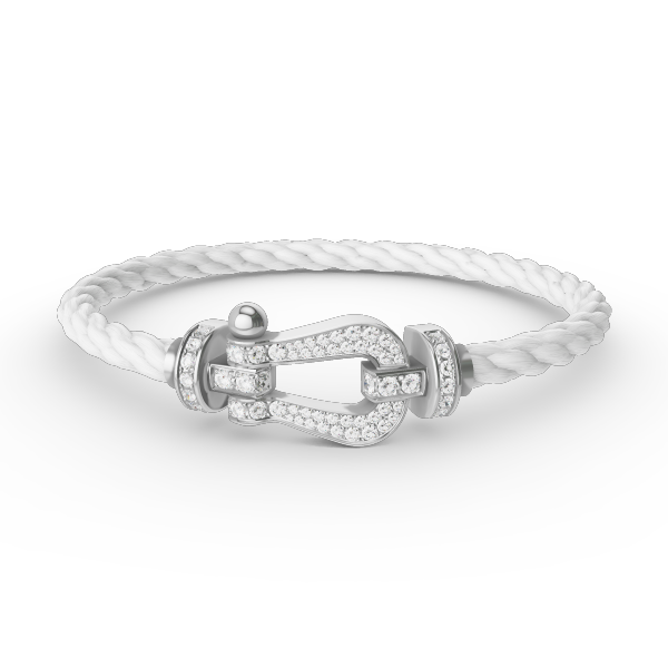 ¡®Loco¡¯FORCE LARGE HORSESHOE FULL DIAMOND BRACELET SILVER