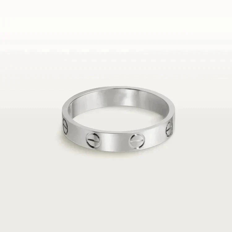 ¡®Loco¡¯LOVE RING 4MM 1 DIAMOND SILVER